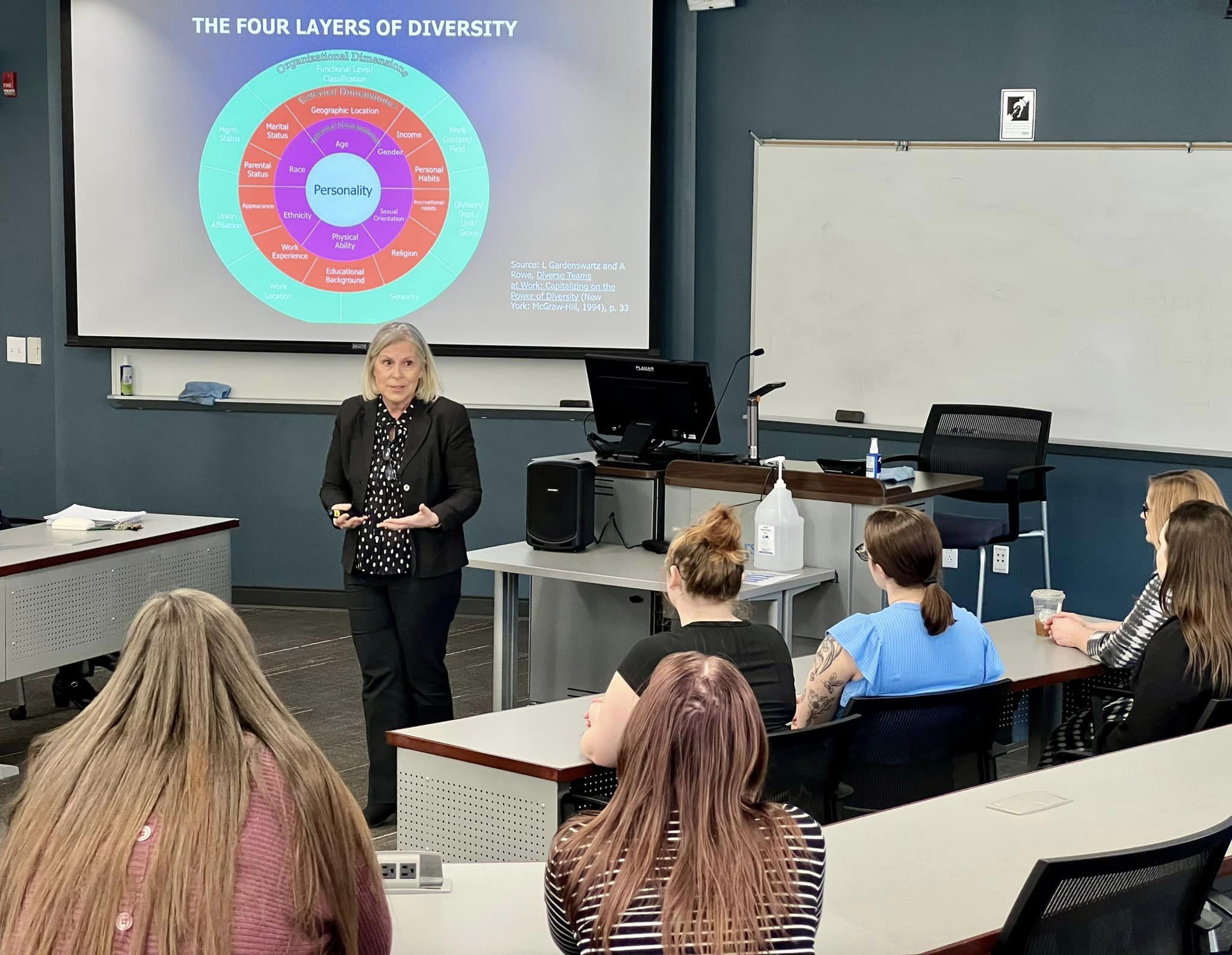 professor teaching a class